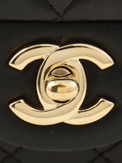 2008情人节限量版CC旋锁Matelasse链条单肩包（黑色）