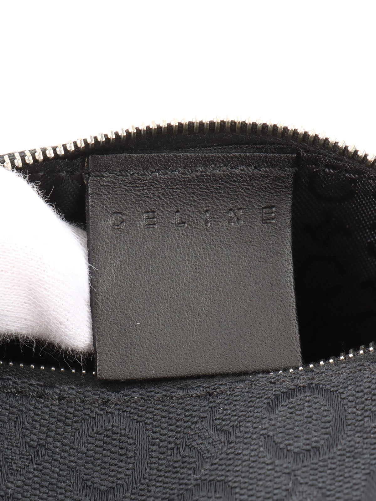 C凯旋门印花手袋 黑色