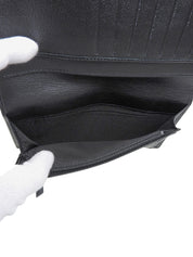 2010 CC Mark Coco Jacket Motif Long Wallet in Black