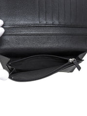 2010 CC Mark Coco Jacket Motif Long Wallet in Black