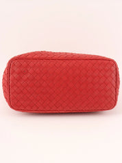 Intrecciato handbag in red