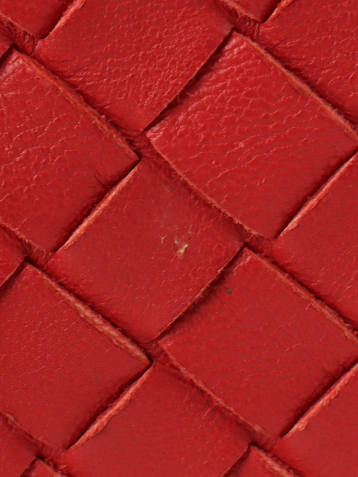 Intrecciato handbag in red