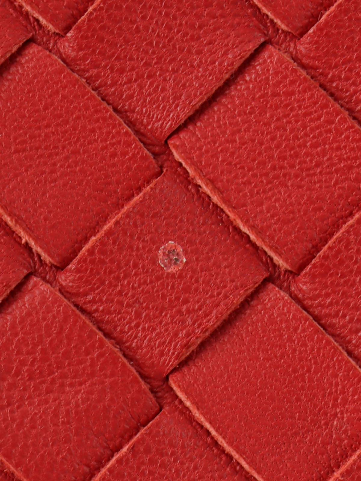 Intrecciato handbag in red