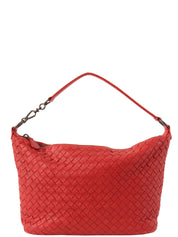 Intrecciato handbag in red
