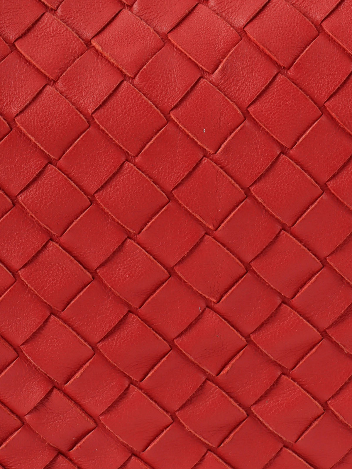 Intrecciato handbag in red