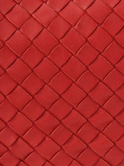 Intrecciato handbag in red