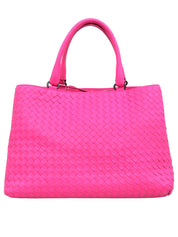 Pink Intrecciato Handbag