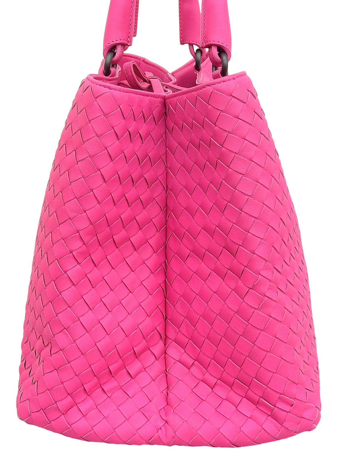 Pink Intrecciato Handbag