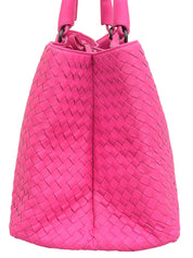 Pink Intrecciato Handbag