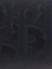 Trotter Pattern Logo Plate Boston Bag Navy