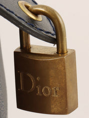 トロッターパターンロゴプレートボストンバッグ ネイビー