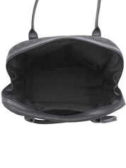 Canvas GG Pattern Sherry Line Boston Bag in Black