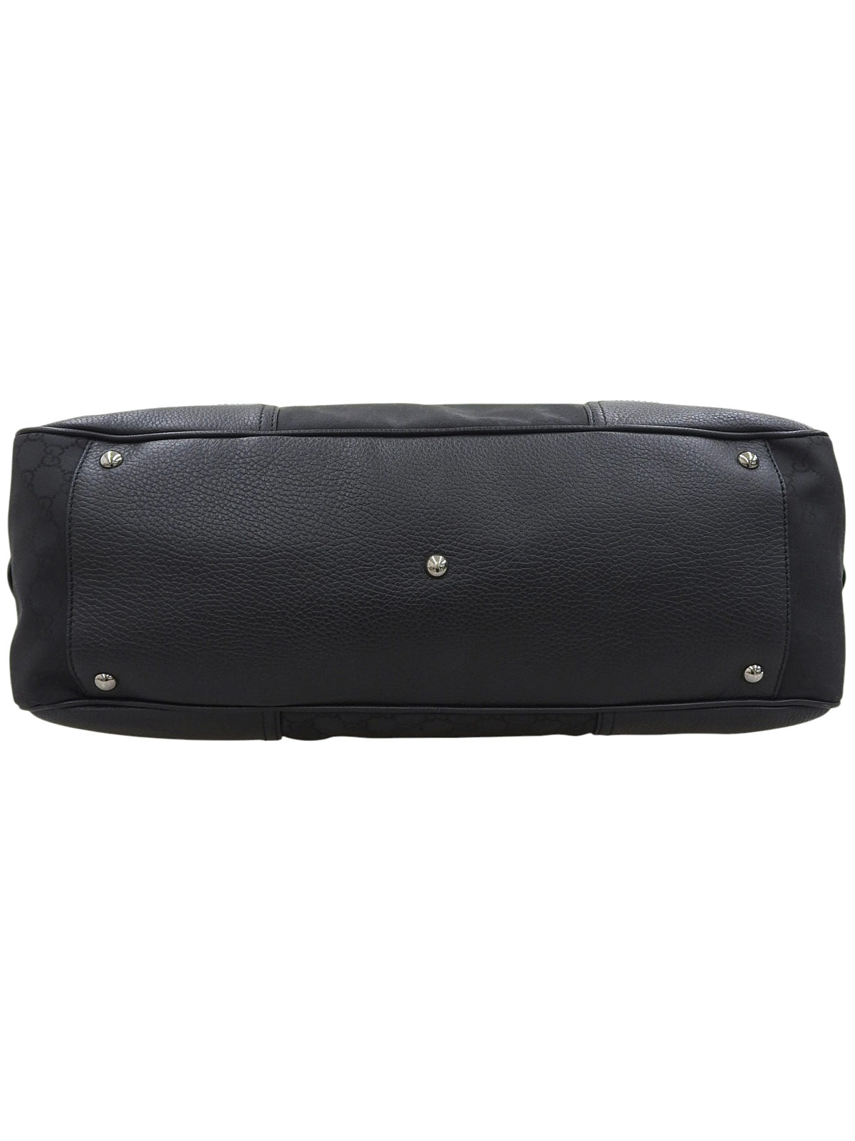 黑色帆布 GG 图案雪莉线波士顿包