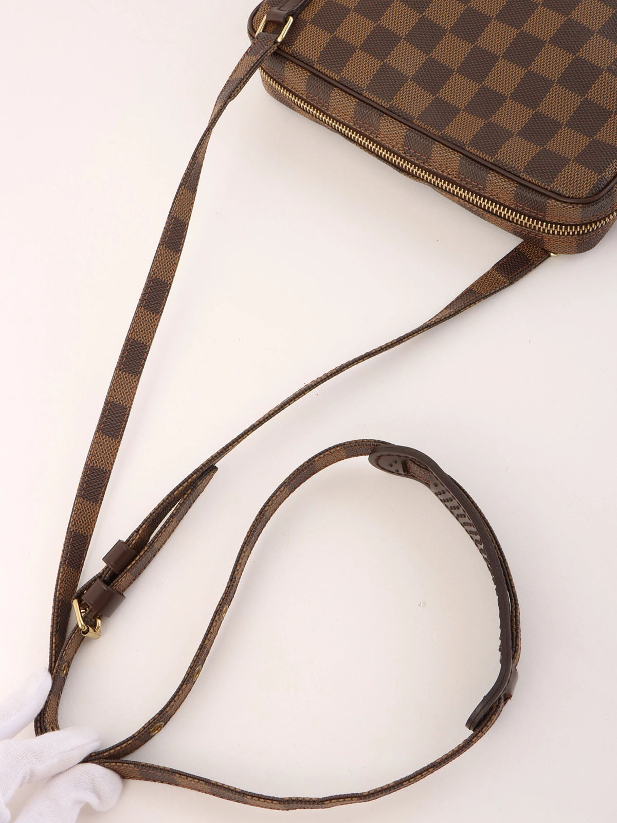2002 Damier Marly Bandouliere Canvas Brown