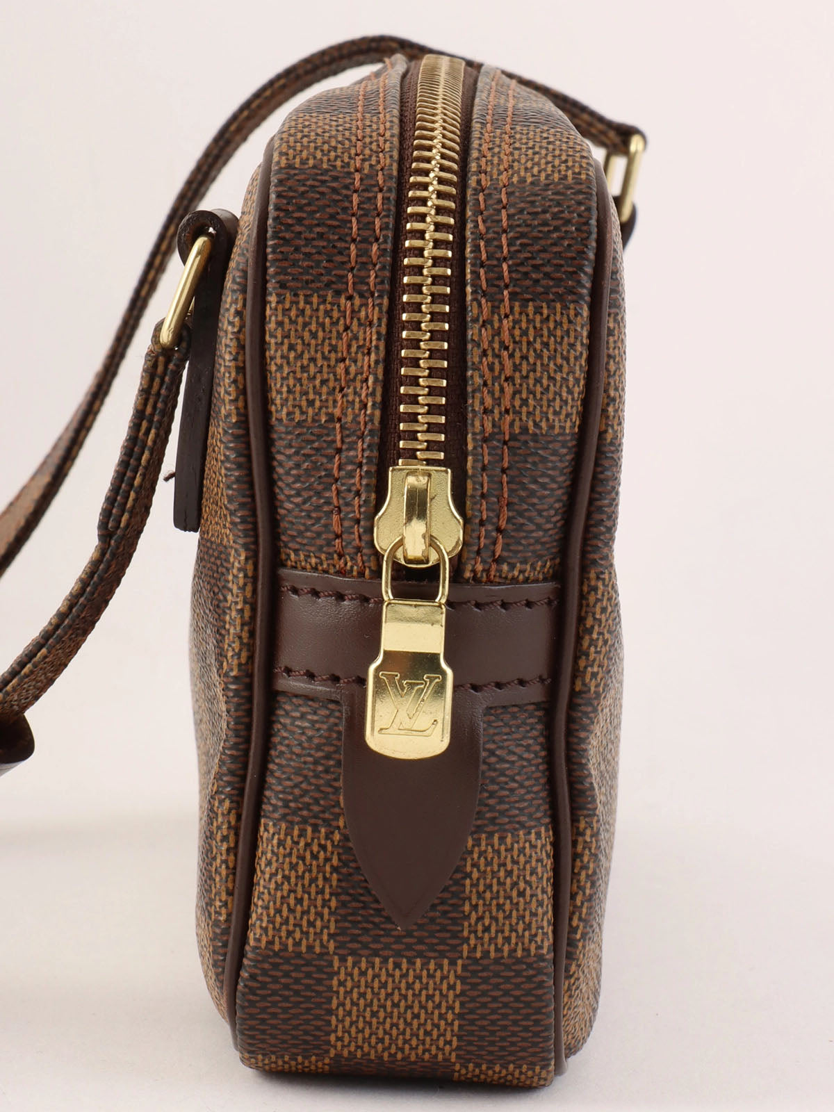 2002 Damier Marly Bandouliere Canvas Brown
