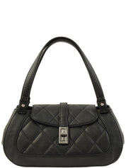 2005 Caviar Skin 2.55 Turnlock Plate Handbag in Black