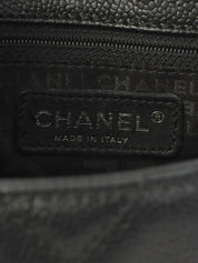 2005 Caviar Skin 2.55 Turnlock Plate Handbag in Black