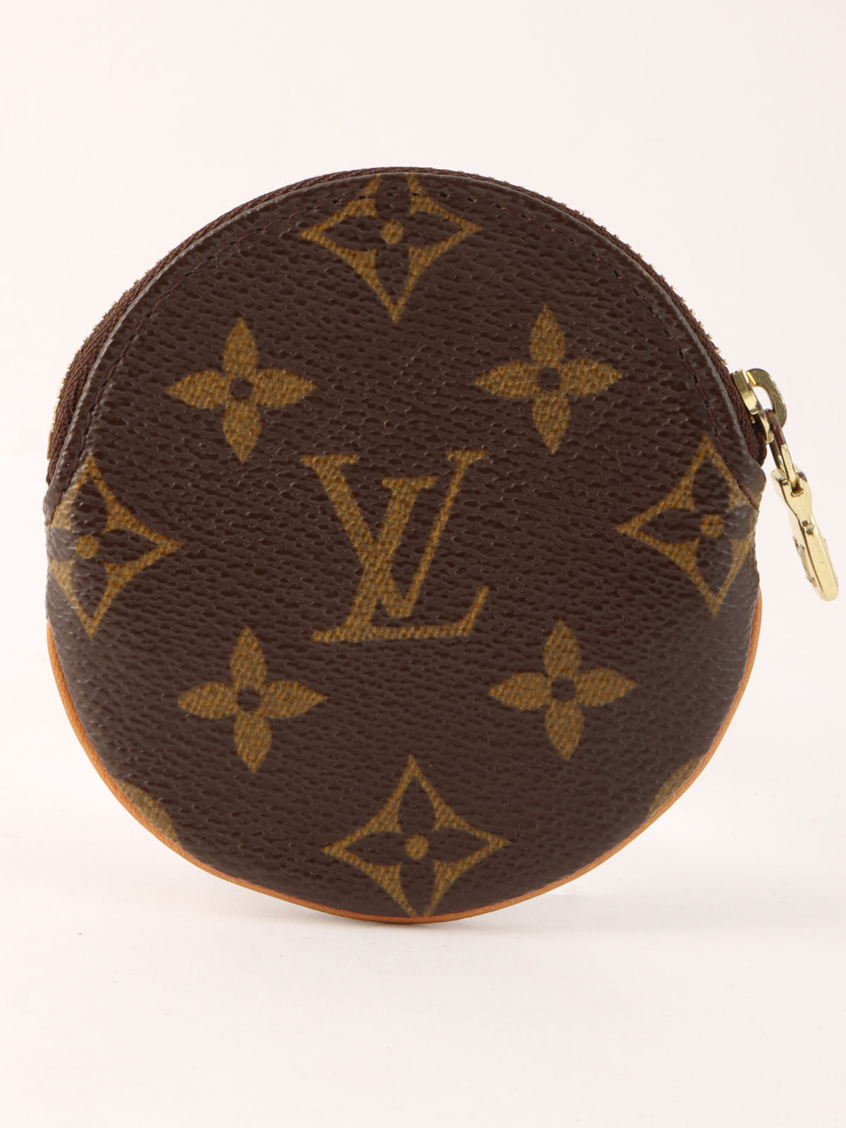 2004 年帆布花押字 Porte Monnaie 长棕色