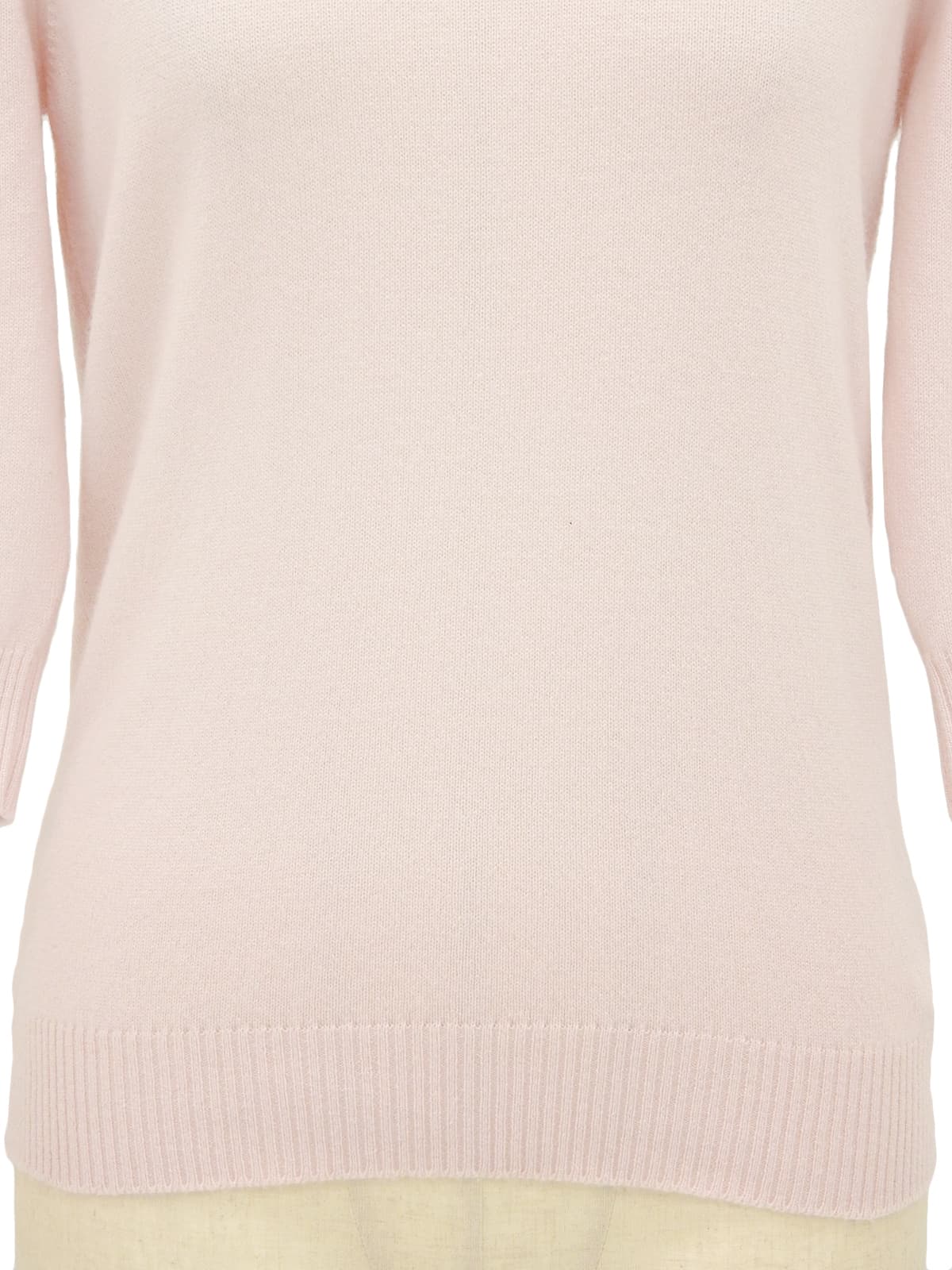 2009年製 カシミヤバックCCマークロゴニットトップス ベビーピンク/マルチ