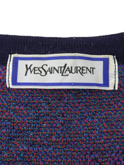 Logo Pattern Cardigan Navy/Multi