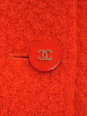 1995 Mohair CC Mark Button Jacket, Red