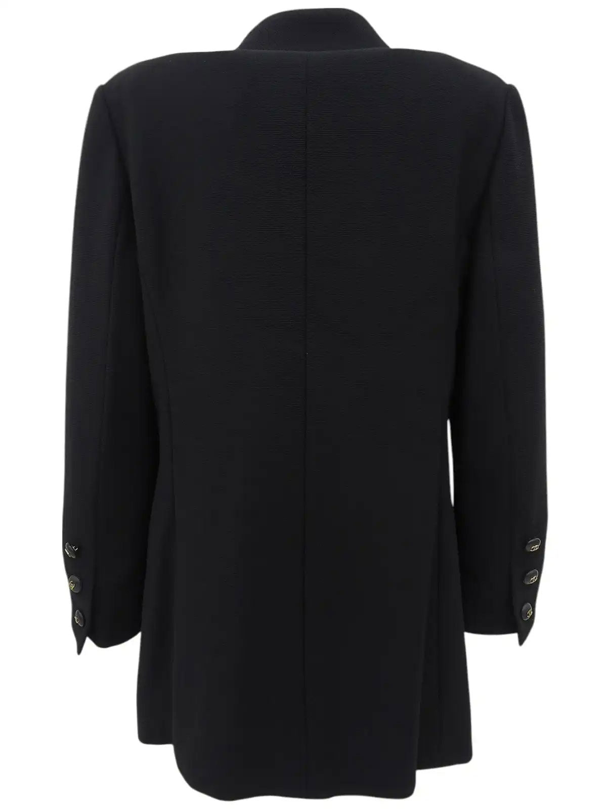 1995 Wool CC Mark Button Jacket Black