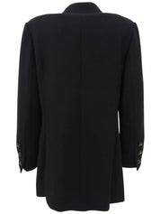 1995 Wool CC Mark Button Jacket Black