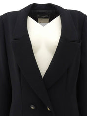 1995 Wool CC Mark Button Jacket Black