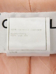 2001年制 羊绒花呢透明CC标志纽扣夹克 象牙白/粉色/彩色