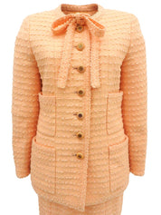 1993年製 CCマークボタンリボンタイノーカラーセットアップ オレンジ