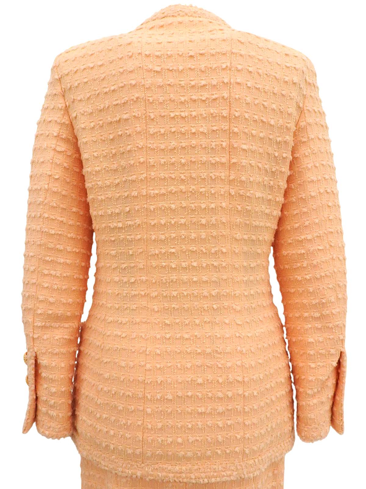 1993年製 CCマークボタンリボンタイノーカラーセットアップ オレンジ