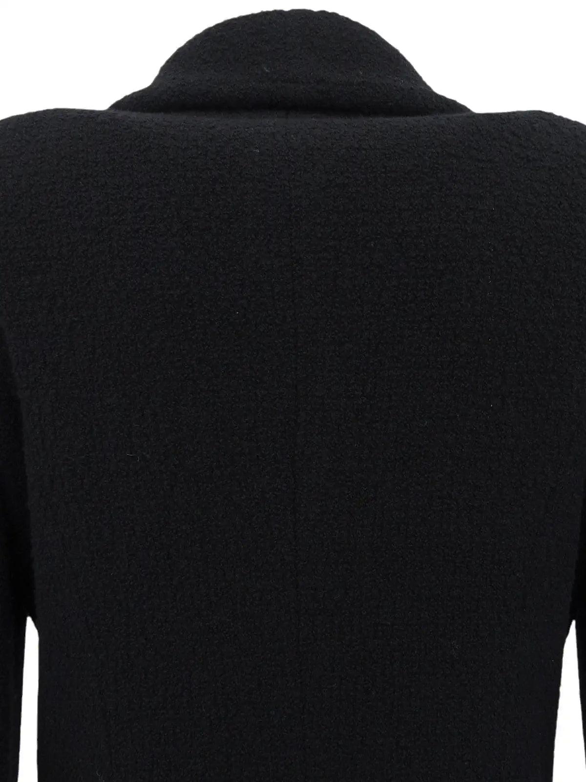 ウールCCマークボタンジャケット　ブラック