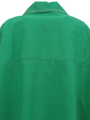 コットンCCマークボタンサファリジャケット　グリーン