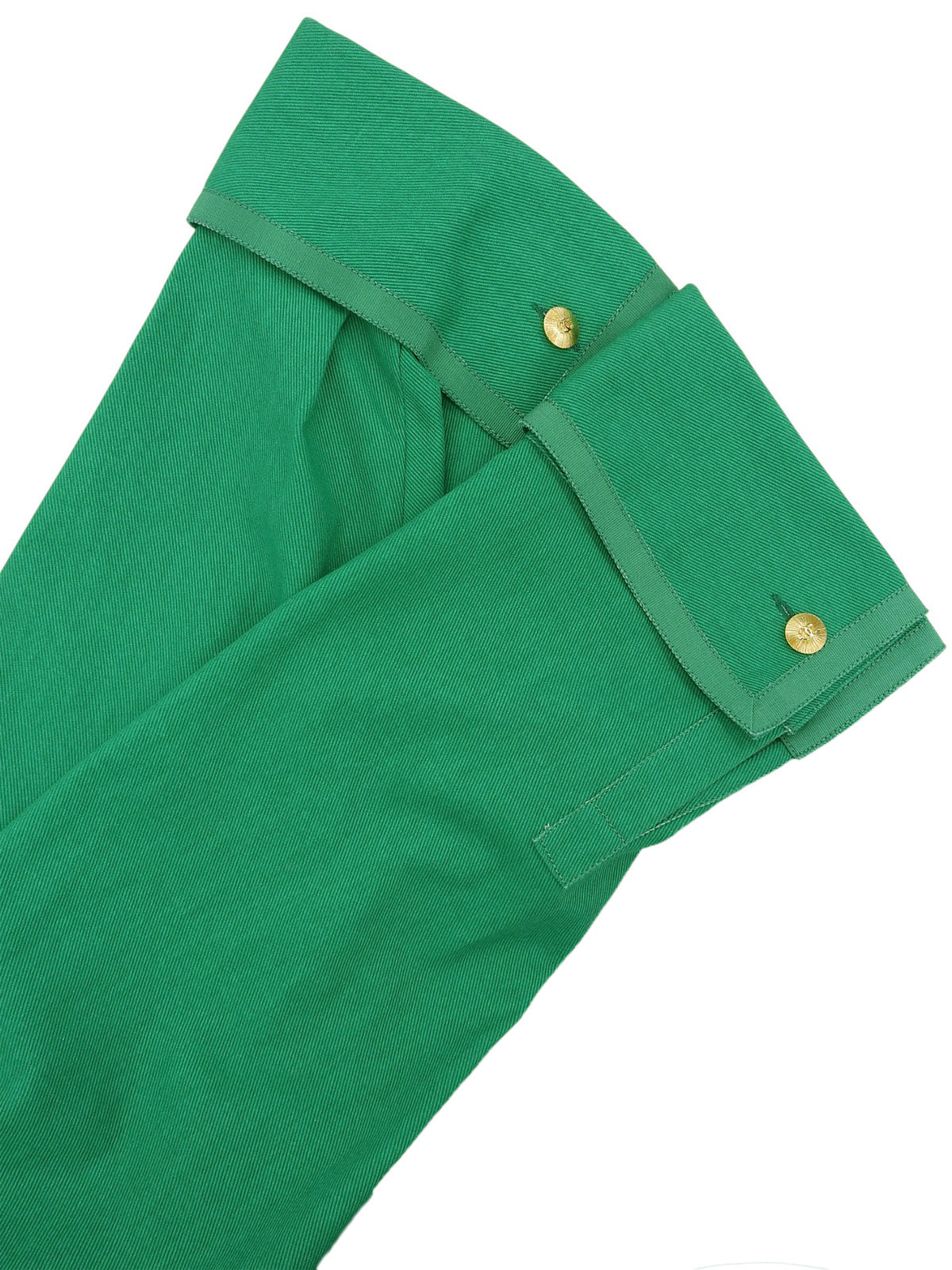 コットンCCマークボタンサファリジャケット　グリーン