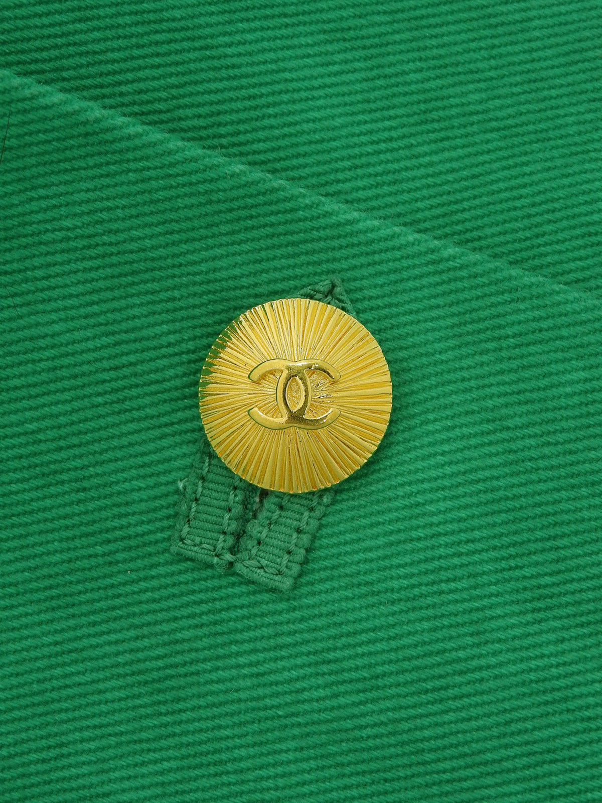 コットンCCマークボタンサファリジャケット グリーン