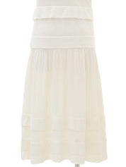 2006年製 オーバルCCマークプレートフリルノースリーブワンピース ホワイト