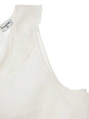 2006年製 オーバルCCマークプレートフリルノースリーブワンピース ホワイト