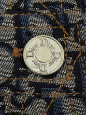 Trotter Pattern Design Jacket Gray/Blue