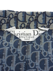 Trotter Pattern Design Jacket Gray/Blue