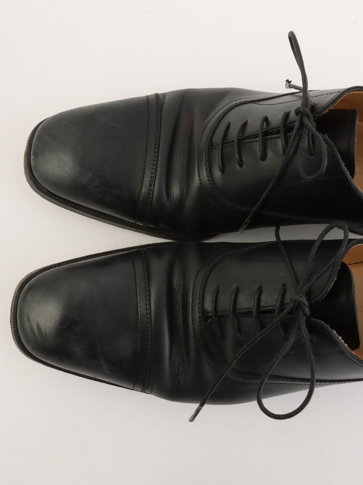 ストレートチップオックスフォードシューズ ブラック