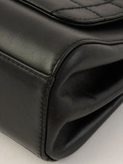 2001 Chocolate Bar 2.55cc Mark Chain Bag, Black