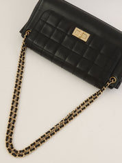2001 Chocolate Bar 2.55cc Mark Chain Bag, Black