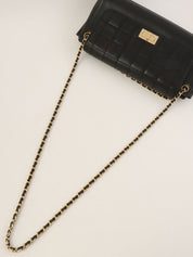 2001 Chocolate Bar 2.55cc Mark Chain Bag, Black