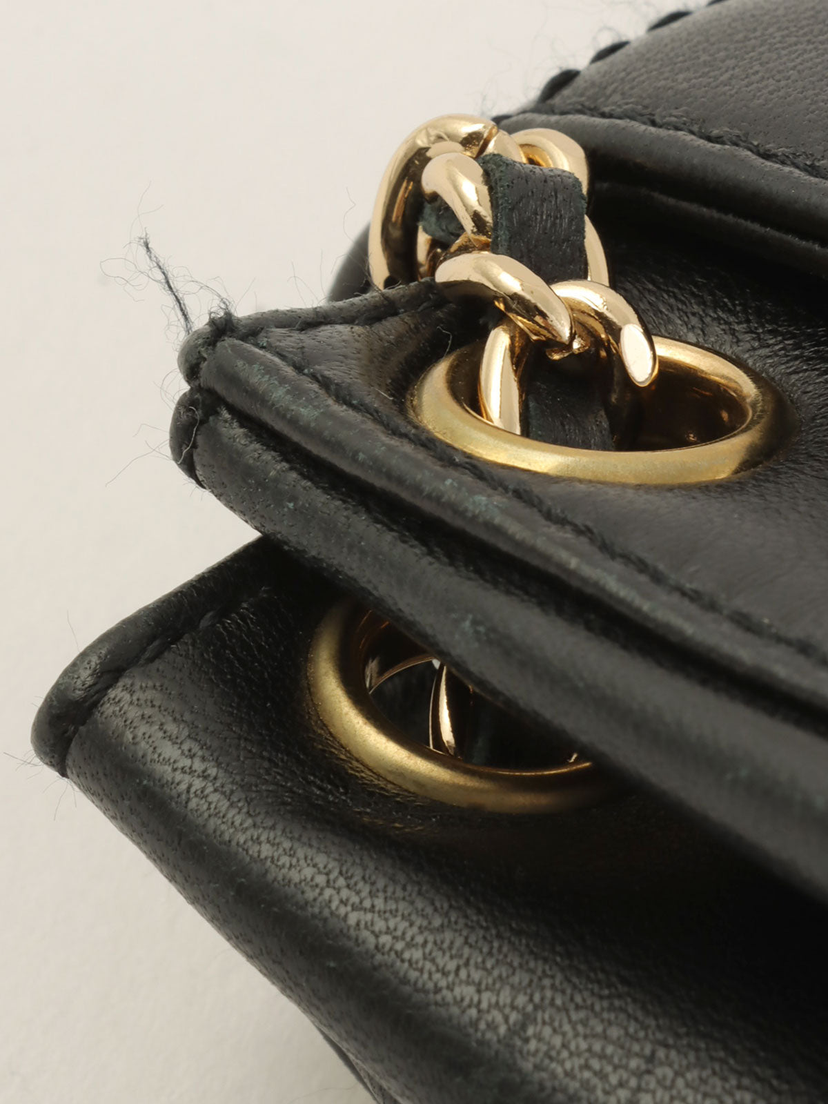 2001 Chocolate Bar 2.55cc Mark Chain Bag, Black