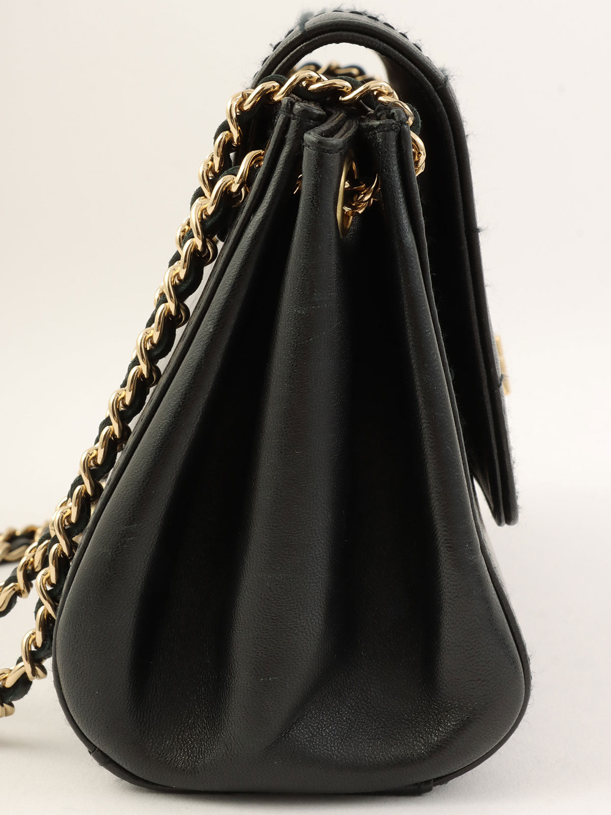 2001 Chocolate Bar 2.55cc Mark Chain Bag, Black