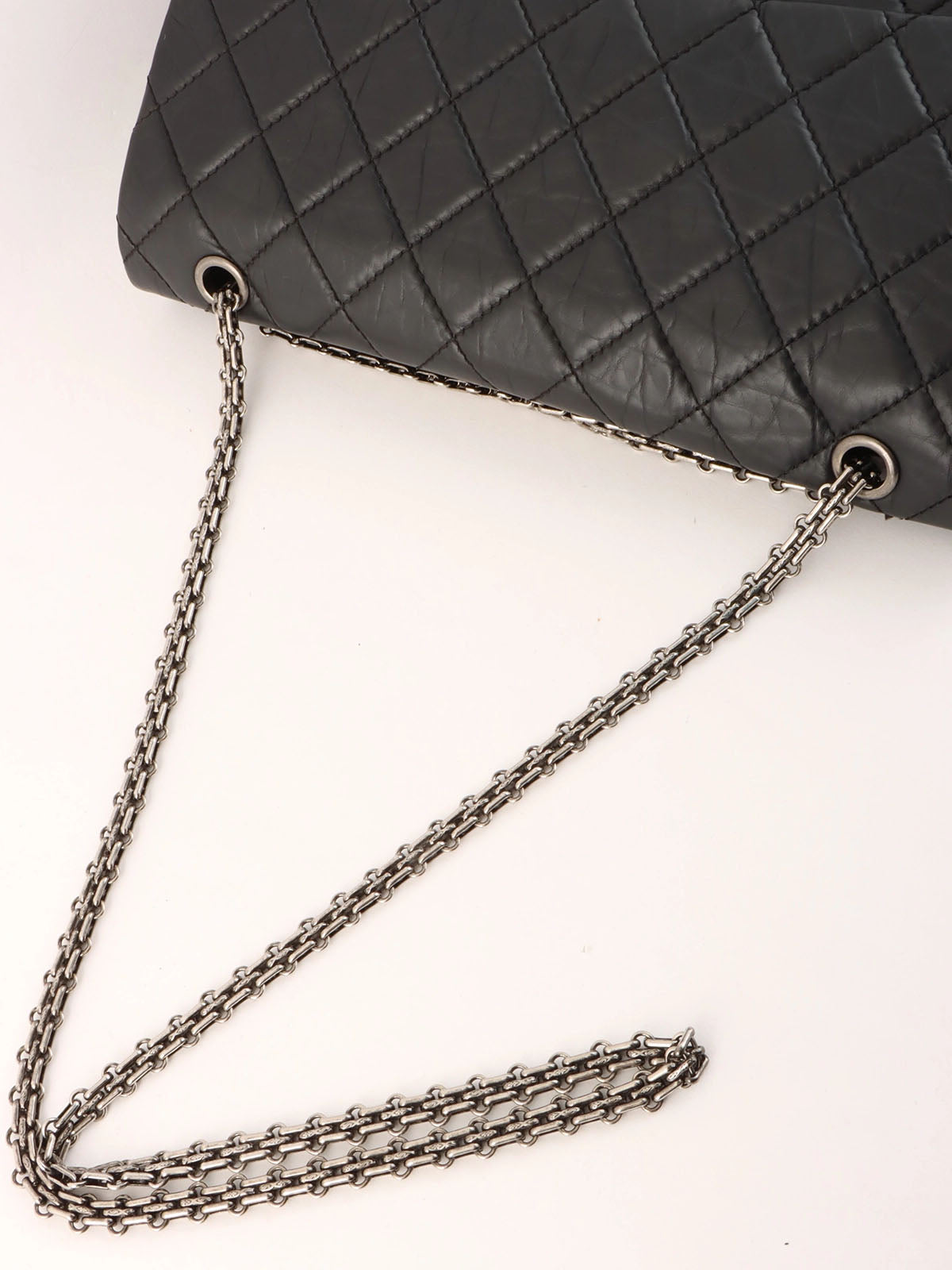 2008 2.55 Chain Shoulder Bag Black