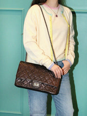 2008 2.55 链条单肩包 黑色