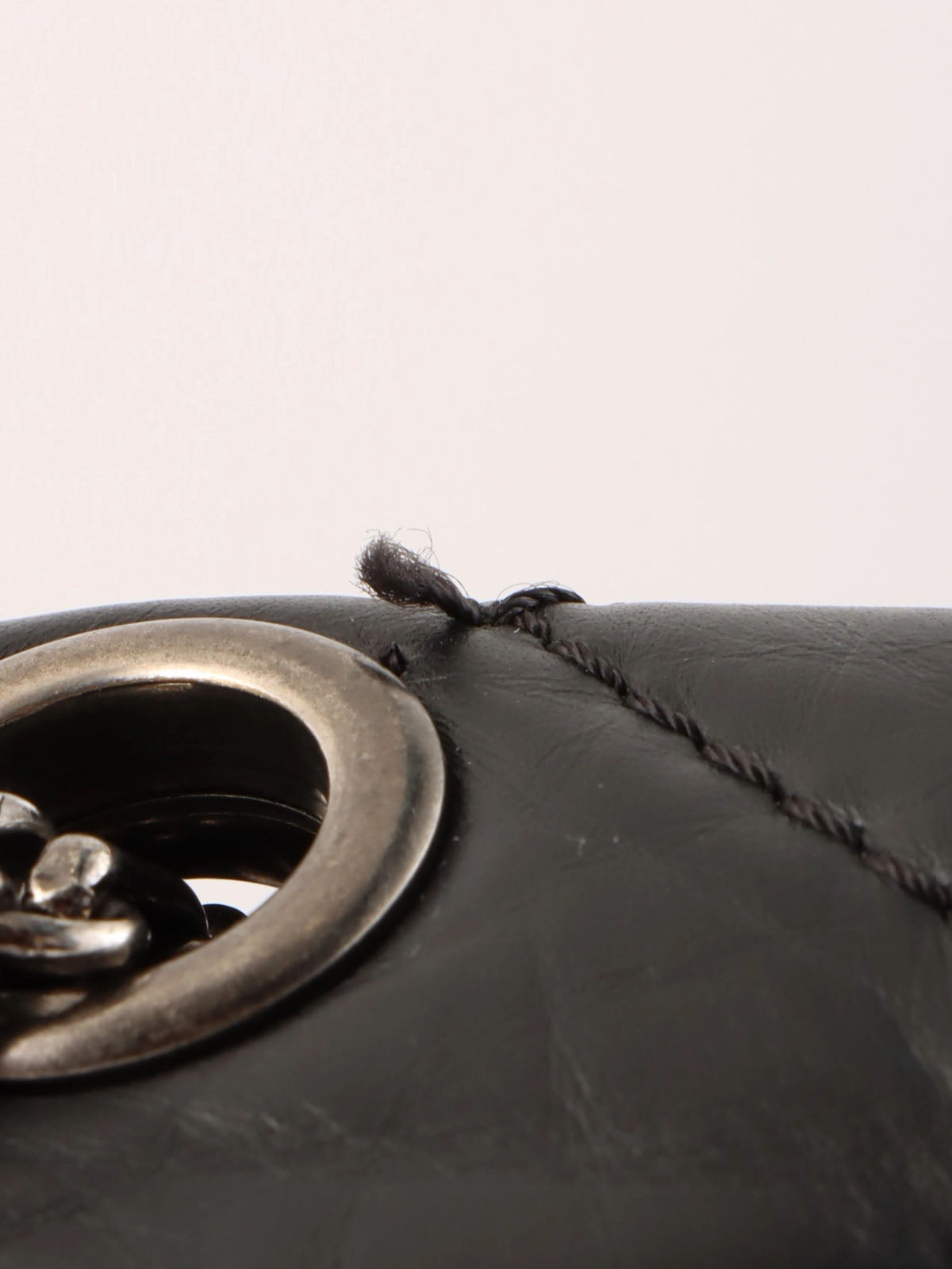 2008 2.55 Chain Shoulder Bag Black