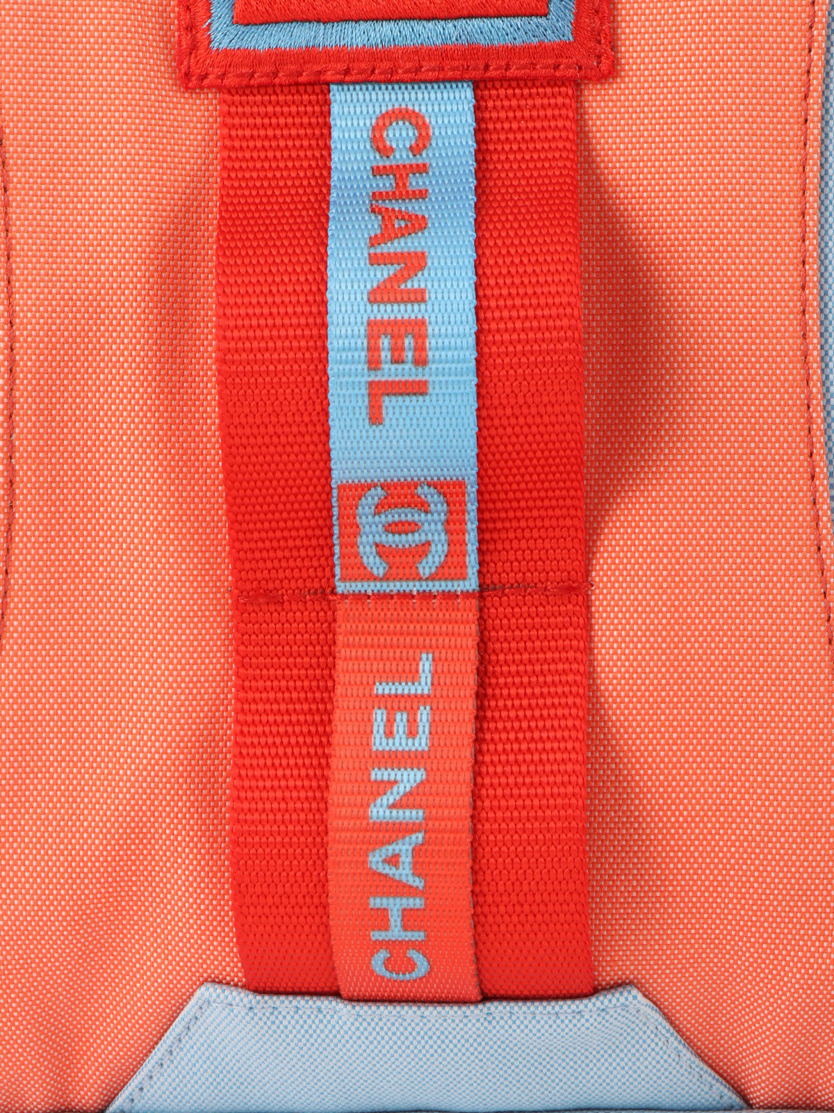 2001 Sports Line CC Mark Logo Shoulder Bag Light Blue/Red