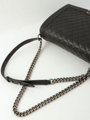 2014 Boy Chanel Chain Shoulder Bag in Black